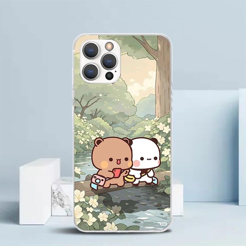 Bubu Dudu Мультяшный Милый Мягкий Чехол для iPhone 16 17 Air 15 14 Pro Max 16E Чехол для Телефона 13 Mini 12 11 7 SE 8 С Рисунком Подходящие Чехлы