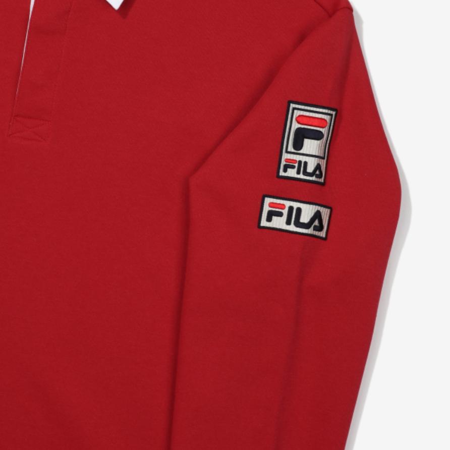 Fila Футболки-поло Унисекс Красный воротник-поло Умеренные Другое FS2TLF1311X-HRD