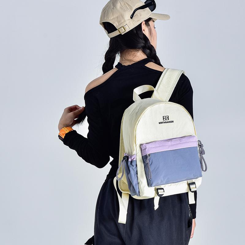 Контрастный легкий рюкзак женский дорожный рюкзак школьный рюкзак для студентов