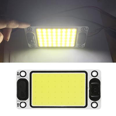 DC12V-24V COB светодиодная панель управления универсальная для автомобиля грузовика внедорожника пароход 600LM 28W 6000K автомобильный внутренний купольный светильник для чтения