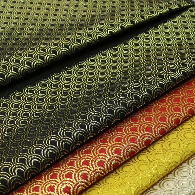 Монгольское платье Ткань жаккард с узором чешуи Материал Китайский стиль Печатная ткань для платья юбки Швейные принадлежности для DIY