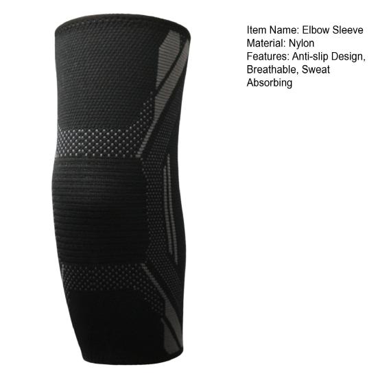 1 шт. Вязаный компрессионный налокотник при тендините, теннисном локте, дышащий, влагоотводящий, мужской, для фитнеса, бега, баскетбола, защита локтя, протектор для руки
