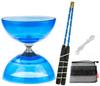 Diabolo Street Performance Juggling Chinese Top Chinese Top with Bearings Set Bath&bath Built-in 4-Piece (B283 Blue)