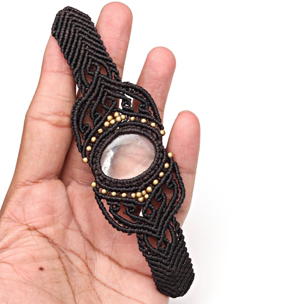 Нить макраме Драгоценный камень Ручная работа Ювелирные изделия 8-10'' Браслет из яшмы «Дикая лошадь»