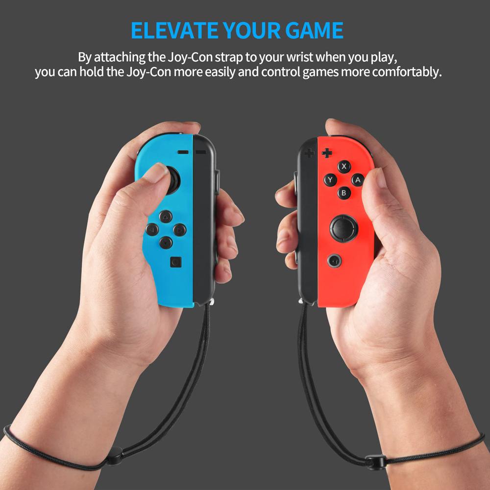 4 шт. ремешок на запястье для Switch Joycon – 2 шт. сменные ремешки для шнурков аксессуары для контроллера Joy Con Joy-Con