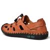 New Fashion Summer Beach Breathable Comfort Men Gladiator Sandals Genuine Leather Men's Sandal Man Causal Shoes Plus Size 38-48
