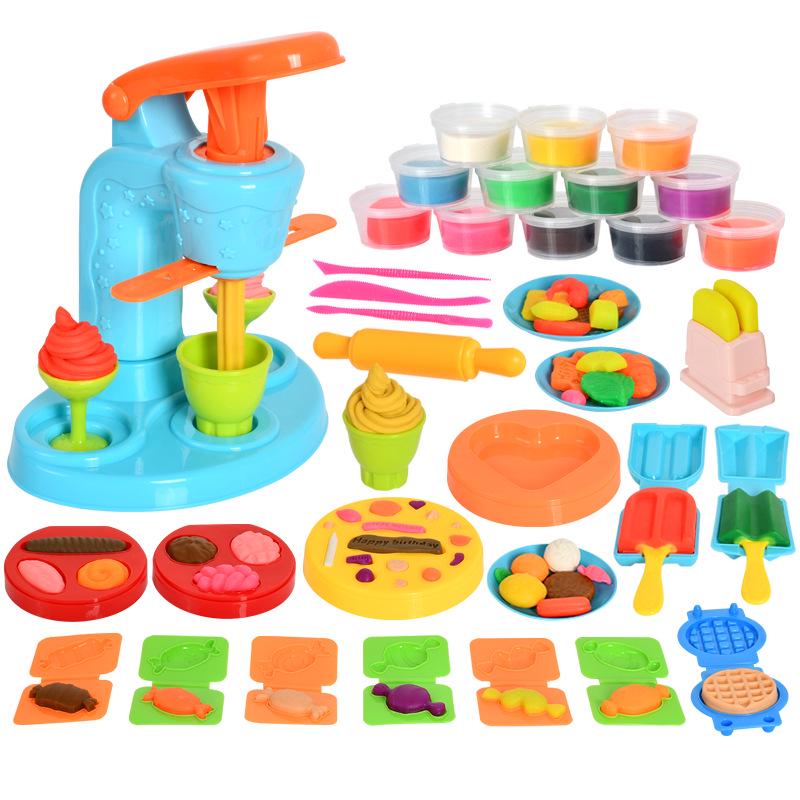 DIY Ice Cream Maker Clay Molds & Tools Set for Kids