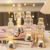 Clear Modern Nutcrackers Soldier Figurine with LED Desk Decors For Christmas Holiday Homes Party Decoration Gifting