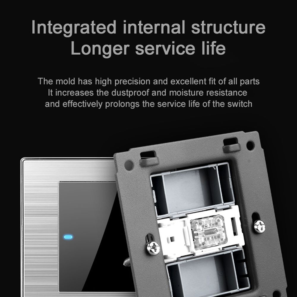 86*86 мм британский стандарт 1/2/3 Gang 1 Way настенный светильник сенсорный выключатель выключатель света светодиодный