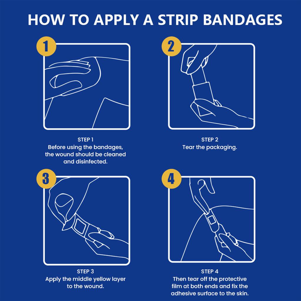 Лента для перевязки ран 100 пластырей коробка гибкие полоски пластырь пластырь для небольших порезов и ожогов клейкие подушечки принадлежности для ухода
