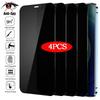 4 шт. Полное покрытие Конфиденциальное Закаленное стекло для iPhone 11 12 13 14 15 16 17 PRO MAX Защитные пленки для экрана против шпионажа для iPhone 14 XS Max XR 7 8 Plus