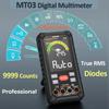 POROMETISTO MT03 Цифровой мультиметр Тестер напряжения TRMS Автоматический диапазон переменного/постоянного тока Диоды Сопротивление NCV Тестер емкости
