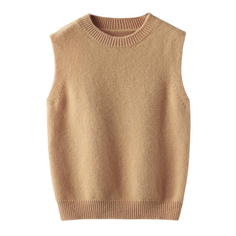Новый детский sleeveless свитер с V-образным вырезом из 100% шерсти