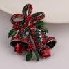Christmas Vintage Bells Brooch Xmas Tree Shape Pins For Women Men Colorful Rhinestones New-Year Jewelry Garment Accessories