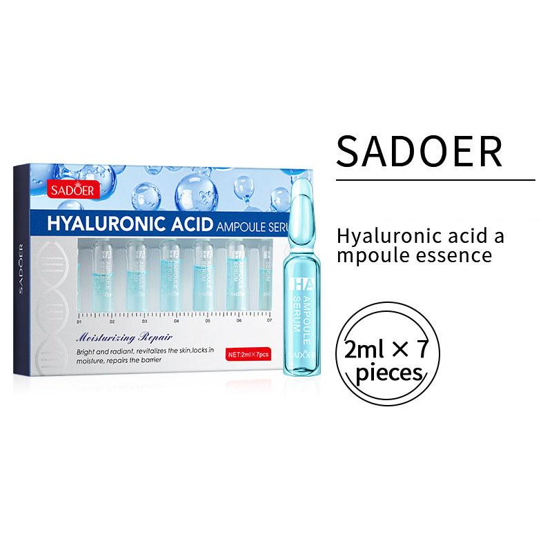 Ампульная эссенция с гиалуроновой кислотой, эссенция с витамином С, увлажняющая, мягкая омолаживающая кожа, уход за лицом