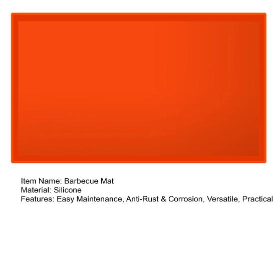 Термостойкий силиконовый коврик для гриля, нескользящий, для кемпинга, защитный коврик для барбекю, огнестойкий, устойчивый к ржавчине, для гриля на открытом воздухе