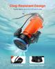 1500W Submersible Trash Pump, 21000 L/H, Cast Iron Submersible Sump Sewage Pump with Automatic Float Switch, 18M Max Lift, Draining Dirty Clean Water,