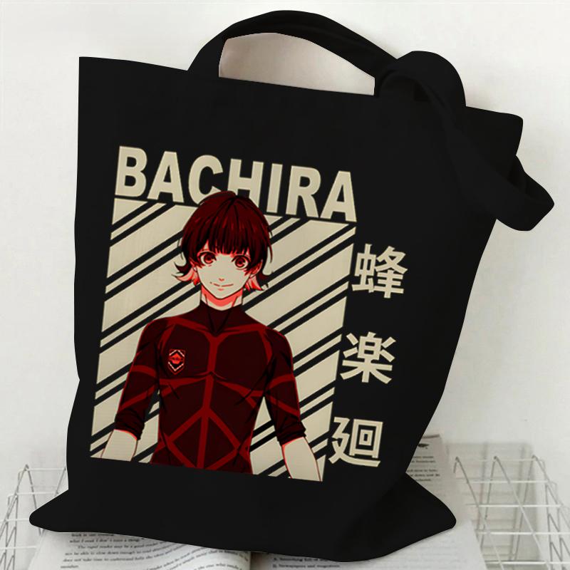 Сумки на плечо в стиле аниме для женщин, синяя сумка-тоут с принтом замка, многоразовые сумки для покупок, холщовые сумки