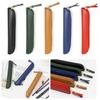 PU Leather Pen Protective Bag Curved Zipper Stationery Storage Bag Portable Pen Pouch  Business