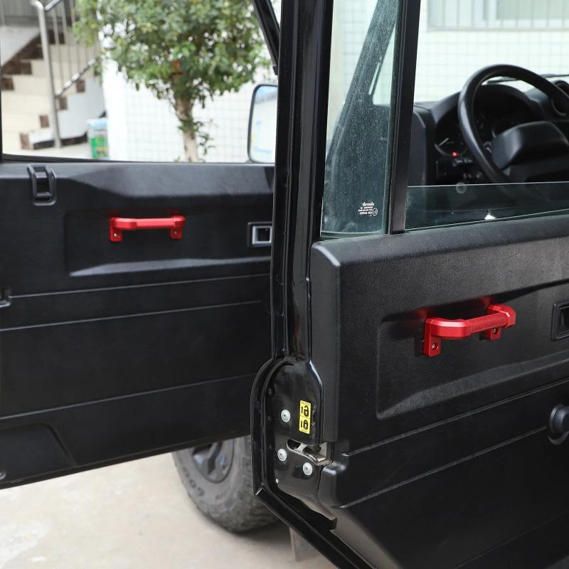Для Land Rover Defender 90 110 130 2014-2018 Черная отделка ручки двери автомобиля из алюминиевого сплава, аксессуары для интерьера автомобиля XS1