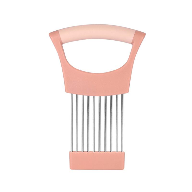 Игла для лука из нержавеющей стали, вилка для лука, овощерезка, нож для резки фруктов, нож для резки томатов, держатель для безопасной резки, кухонные принадлежности