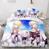 Игровой Genshin Impact Hutao Косплей Пододеяльник Мультфильм Постельное белье Полный Размер King Кровать Одеяло Одеяло Чехол Наволочка Главная