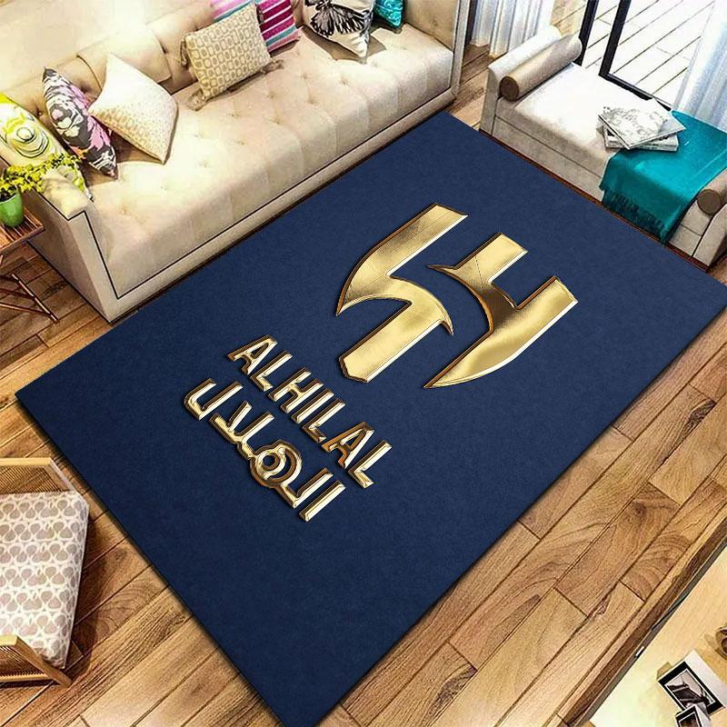 Al-Hilal Saudi FC Carpet Rug for Living Room Bedroom Home Sofa Decoration,Kids play Non-slip Floor Mat