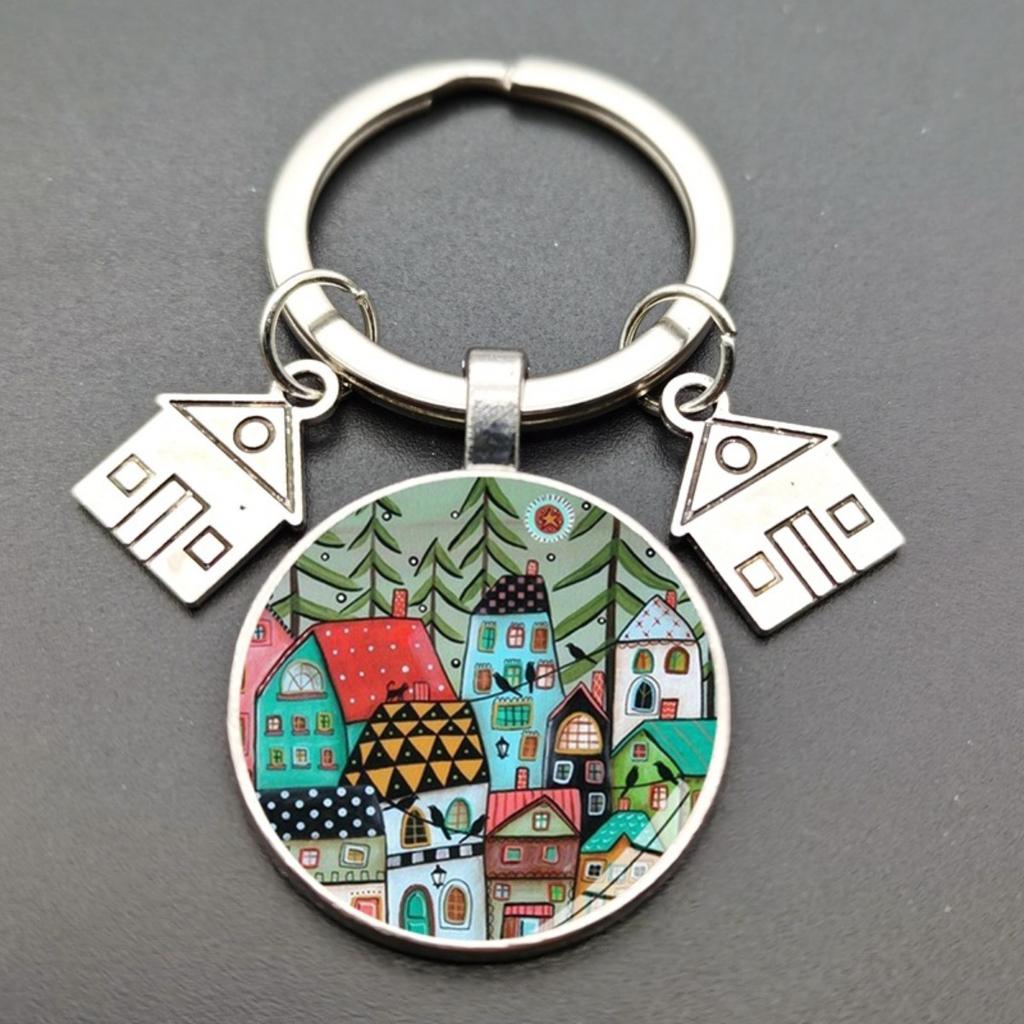 Artistic Glass Keychains