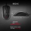 BenQ Zowie Эргономичная игровая мышь Professional Esports Performance Легкий драйвер Paracord Cable 24-шаговое колесо прокрутки Матовый черный Средний размер