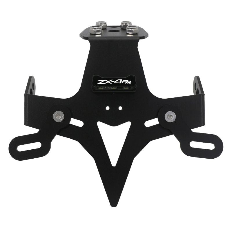 Крепление заднего номера / Устранитель заднего крыла для Ninja ZX-4RR ZX4RR ZX 4RR ZX4R ZX-4R Держатель номерного знака Светодиодные поворотники