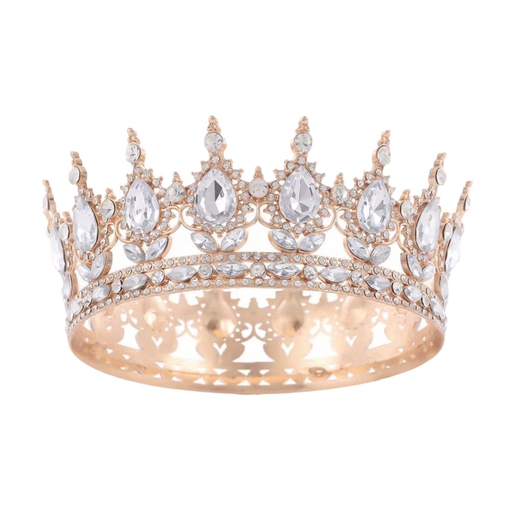 Украшения для торта Барокко Короны для конкурсов Роскошная Хрустальная Корона Королевы Принцессы Свадебные принадлежности для вечеринок