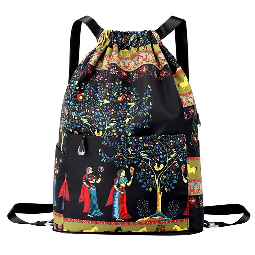 Складной дорожный спортивный рюкзак большой вместимости со шнурком, легкая спортивная сумка для женщин