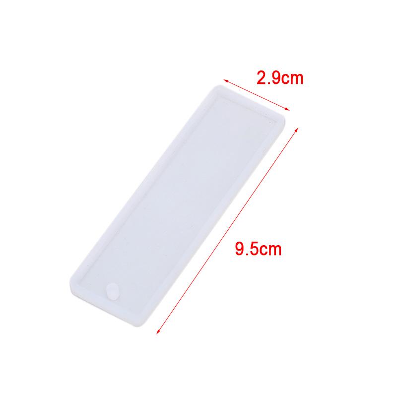 3шт силиконовая прямоугольная закладка форма эпоксидная смола ювелирные изделия изготовление закладок своими руками