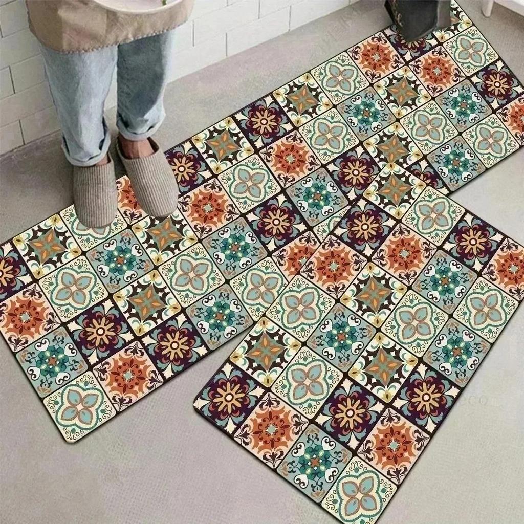 1PC Boat Kitchen Rugs Non-Slip Home Door Mats Pop design Bathroom Rugs Bath Mat Carpet for Home Sink Laundry Decor