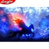 Полная дрель круглая алмазная картина 5D Пейзаж Алмазная художественная вышивка Мозаика Украшение дома