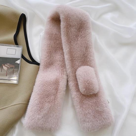 Женский шарф на шею однотонный мягкий на ощупь теплый ветрозащитный холодостойкий обертывание для шеи утолщенный холодостойкий