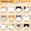 Cartoon cat sticky notes, creative, highly adhesive, cute animal, reusable, tear-off