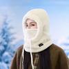 1 шт. Зимняя шапка-балаклава для ушей и шеи с термоподкладкой, лыжная маска для лица, вязаная полиэстеровая балаклава для головы и шеи, унисекс, легкая, случайный ярлык