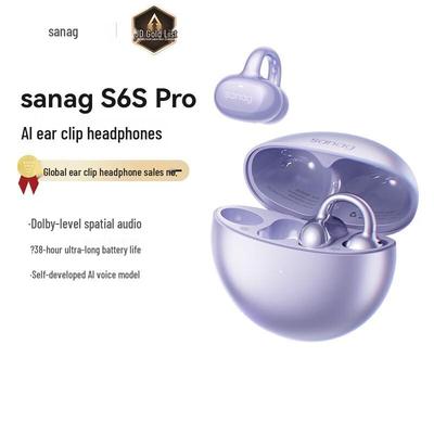 Sanag S6S Беспроводные Bluetooth-наушники с открытым ухом и клипсой