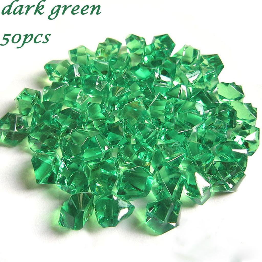 Fish Tank Decoration Crystal Ice Cubes DIY Craft Cobblestones Pebbles Artificial Stones Vase Filler