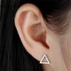 Набор из 12 пар серег-гвоздиков для женщин, геометрические треугольники, звезды, круглые, кресты, сердца, пирсинг, нержавеющая сталь, циркон, перепродажа