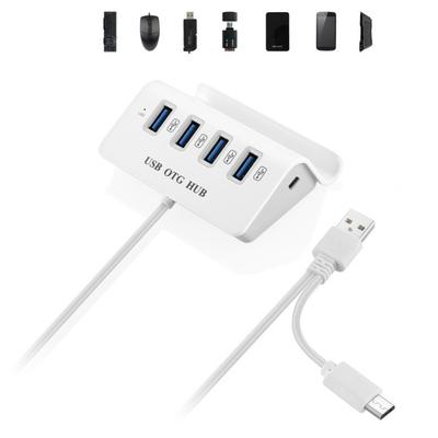 USB2.0 4 в 1 док-концентратор-концентратор OTG Hub 4 USB-концентратор док-станции Портативный USB-концентратор OTG для мобильных устройств/ПК