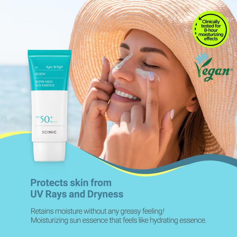 SCINIC Наслаждайся Супермягкая Солнцезащитная Эссенция 50 мл SPF50+ PA++++