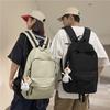 Large Capacity Backpack Female Solid Color Student Schoolbag Travel Backpack