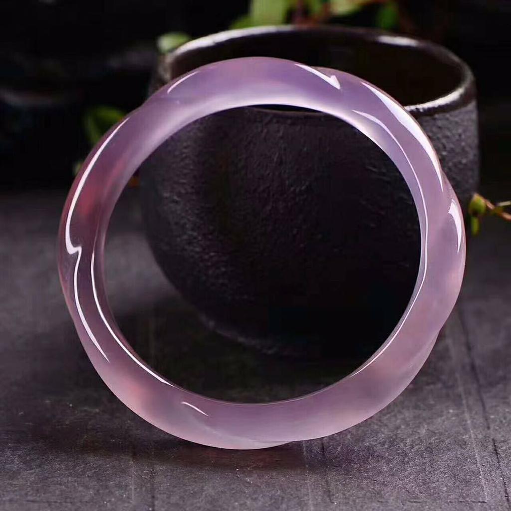 15 мм натуральный розовый халцедон браслет модный агат браслет с подвесками нефритовый браслет женский подарок