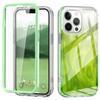 For iPhone 12/12 Pro Gradient Case PC+TPU Phone Cover with PET Screen Protector