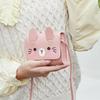 Мини Сумка-Кролик из ПУ на Плечо Милый Мультяшный Crossbody Кошелек для Детей Подходит для Школьных Дней