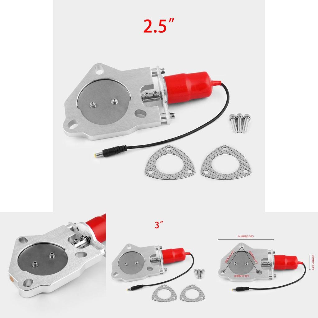 Электрический выхлопной клапан премиум-качества 2,5"/3" с мотором клапана с дистанционным управлением для универсальной установки