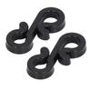 150Pcs S Shaped Hooks Sturdy   Plastic Dual Ends Multipurpose Christmas Light Clips for Party Lights Decoration
