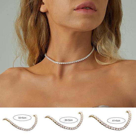 Ожерелье-колье Геометрические украшения в стиле хип-хоп Красочное сверкающее ожерелье Ювелирные изделия Подарки